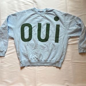 Clare V. Grand Oui Oversized Sweatshirt